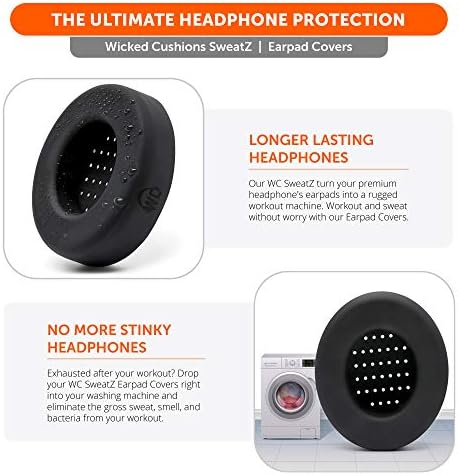 מכסה אוזניות מגן גדול של Stayz מגן מיוצר על ידי WC | FITS BEATS STUDIO 3 & 2 / BOSE QC35 & 35II / BOSE 700 ועוד | אטום זיעה וניתן לשטוף